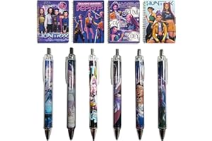 CIYIN Carnet et Stylos KPop Demon - 4 Carnets et 6 Stylos Mignons Anime Hunters