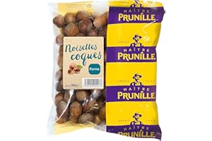 MAÎTRE PRUNILLE - Noisettes Entières Avec Coque - Fruits Secs Forme - Origine France - Calibre 20/22 mm - Sachet 500 g
