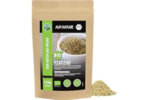 Alpi Nature Condimento Orgánico para Tzatziki 250g, Especias Griego para Gyros, Tzatziki y Untables