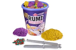 Kinetic Sand K-POP Demon Hunters Ramen mugg Rumi – med 155 g original kinetisk sand från Sverige, för modellering av ramnudla