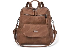 Aucuu Sac a Main Femme Antivol, Sac à Dos Léger et Imperméable pour Femme, Sacs a Main en PU Souple, Sacs à dos de Ville Grande Capacité pour Voyages, Travail, Shopping, Loisirs, L'école, Université