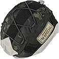 OneTigris Tactical Helmet Cover with Free Tactical Patch, Airsoft Fast Helmet Cover Camo Cloth Cover for Ops-Core Fast PJ Helmet in Size M/L, OneTigris PJ Airsoft Helmet in Size M/L(Without Helmet)