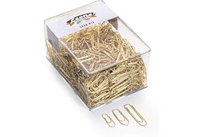 LEONE DELL'ERA Ära Löwenklammern "Gran Mix" gemischte Größen in transparenter Box, 500 g, Messing