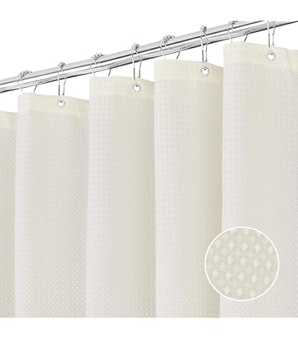 Uiiooazy Tenda Doccia Antimuffa, Tenda Da Doccia 120x200cm Bambù - Foto 7