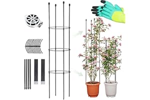 CEASELESLY Garten Obelisk,Pflanzenstütze,Rankhilfe Obelisk, Gartenpflanze Stützstangen,Keine BPA-Zutaten,Rankgitter Zimmerpflanzen & Draussenpflanzen für Rosen und Blumen(146cm/57.4in)