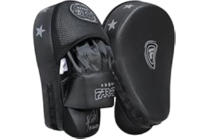 Farabi Sports Guanti da Boxe Curvi - Paracolpi per Allenamento Boxe e Muay Thai