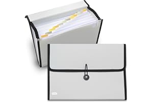 Elba Teczka na dokumenty A4, teczka z przegródkami - czarna