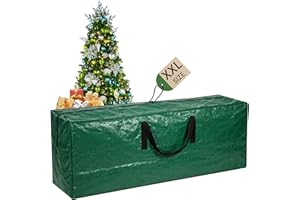 ARSUK Sac de rangement pour sapin de Noël – Convient aux arbres artificiels jusqu'à 1,8 m et 2,1 m de haut – Sac extra large avec poignées renforcées durables et double fermeture éclair – Protège