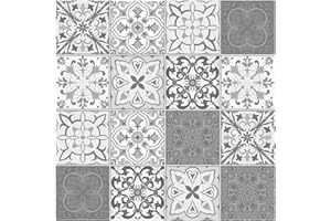 ‎FOLIESEN FoLIESEN - Fliesenaufkleber | selbstklebende Fliesen-Folie für Bad & Küche | Deko Klebe-Folie für Wandfliesen Küchenrückwand & Bordüren | Patchwork No.4, .:15x15 cm / 16-tlg. Set