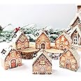 FengRise DIY Christmas Advent Calendar 2024 - Empty Christmas Advent Calendar House Boxes to Fill, 24 Days Countdown Calendars, Resuable Hanging Gift Boxes for Kids,Adult,Girls,Teen,Xmas Holiday Decor