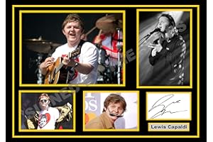 SIGNED BY THE STARS Lewis Capaldi Signed/Autographed Photo Print, Art Print, 12 x 8 inches, Unframed, Matte Finish, Living Room Wall Art