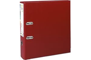 EXACOMPTA Classeur à Levier Prem'Touch Polypro Int/Ext Dos 80 mm Renforcé BORDEAUX