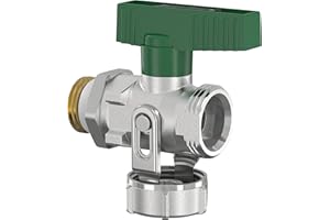 Simplex KFE-Kugelhahn DN 15 Durchgang für Trinkwasser, Selbstdichtender, Mehrschichtige Kupfer-Klemmverschraubungfarbe, Grün F10639