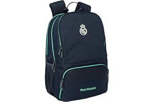 SAFTA REAL MADRID 2ª EQUIPACIÓN 25/26 - Mochila para Pádel, Mochila de Deporte, Ideal para Diferentes Edades, Cómoda y Versátil, Calidad y Resistencia, 30x17x42 cm