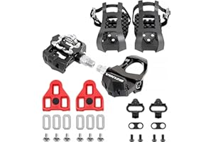 VENZO 3 in 1 Look Delta, Toe Cage, SPD Compatible with Indoor Bike Bicycle Pedals - Fitness Exercise Indoor Cycling Pedals