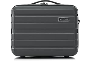 WITTCHEN COMODO Line kuferek na kosmetyki, bagaż podróżny, kosmetyczka z tworzywa ABS, ciemnoszary, Kosmetikkoffer, kuferek kosmetyczny