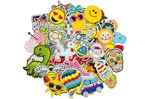CYGJING 60 Pièces Patch Thermocollant,Ecusson Thermocollant enfant,Ecusson a Coudre Vetement,Renfort Genoux Enfant pour T-Shirt Jeans Sacs Jupe Réparation D'enfant