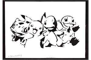 moreno-mata Autentici Graffiti Fatti a Mano Poke... Gamer Handmade Poster Quadro Moderno Soggiorno Decorazione Parete Regalo Uomo e Donna