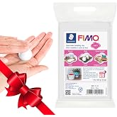 Fimo Soft Polimer Kil - White - 454g | 8 porsiyonlu b&uuml;y&uuml;k pişirme bloğu, takı ve dekorasyon i&ccedil;in kendi renk tonlarınızı yarat