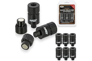 LIDSTERS FISHING SUPPLIES Lot de 6 connecteurs magnétiques à libération rapide NGT pour canne à pêche à la carpe