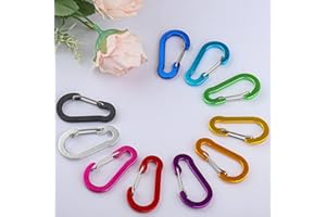 NANABORN D Moschettone mini moschettone in alluminio piccolo carabiner per campeggio/pesca/escursionismo