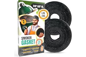 Big Green Egg Gasket Replacement Large/XL/XXL - 2-Pack x 8 FT Smoker Gasket Seal - BGE Gasket 7/8" x 1/8" Felt - Compatible with Big Green Egg - Accessories & Parts for Grill by Smoker Chef