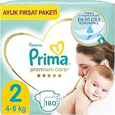 Prima Bebek Bezi Premium Care 2 Beden 180 Adet Aylık Fırsat Paketi