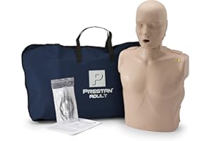 Prestan PP-AM-100M-MS - Manikin profesional para adultos con monitor CPR y piel media