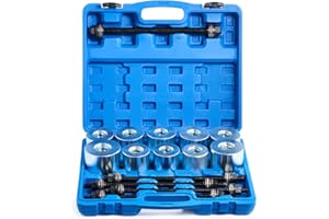 Orion Motor Tech Juego de Extractores de Rodamientos de Ruedas 27 Piezas Herramienta de Cojinetes con Maletín Kit de Manguito de Extracción de Cojinete de Rueda para Coches y Camiones LCV HGV