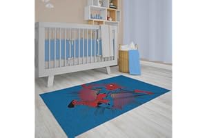 ALFIONAPOLI Tappeto Per Bambini, Personaggi Disney,Minnie,Topolino,Bella Frozen,Spiderman Antiscivolo, Antirumore, Tappeto Da Gioco Per Bambini, Tappeto Da Gioco Per Bambini, Con Personaggi (Spiderman)