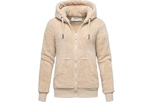 REPUBLIX Damen Teddy Sweatjacke Plüsch Hoodie Pullover Zipper Jacke RD-015