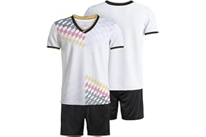 besbomig Fussball Trikot Kinder, Schnelltrocknendes Fußballbekleidung Jungen-Trikot Team Ausbildung Wettbewerb Sportbekleidung für Fußball, Basketball, Laufen