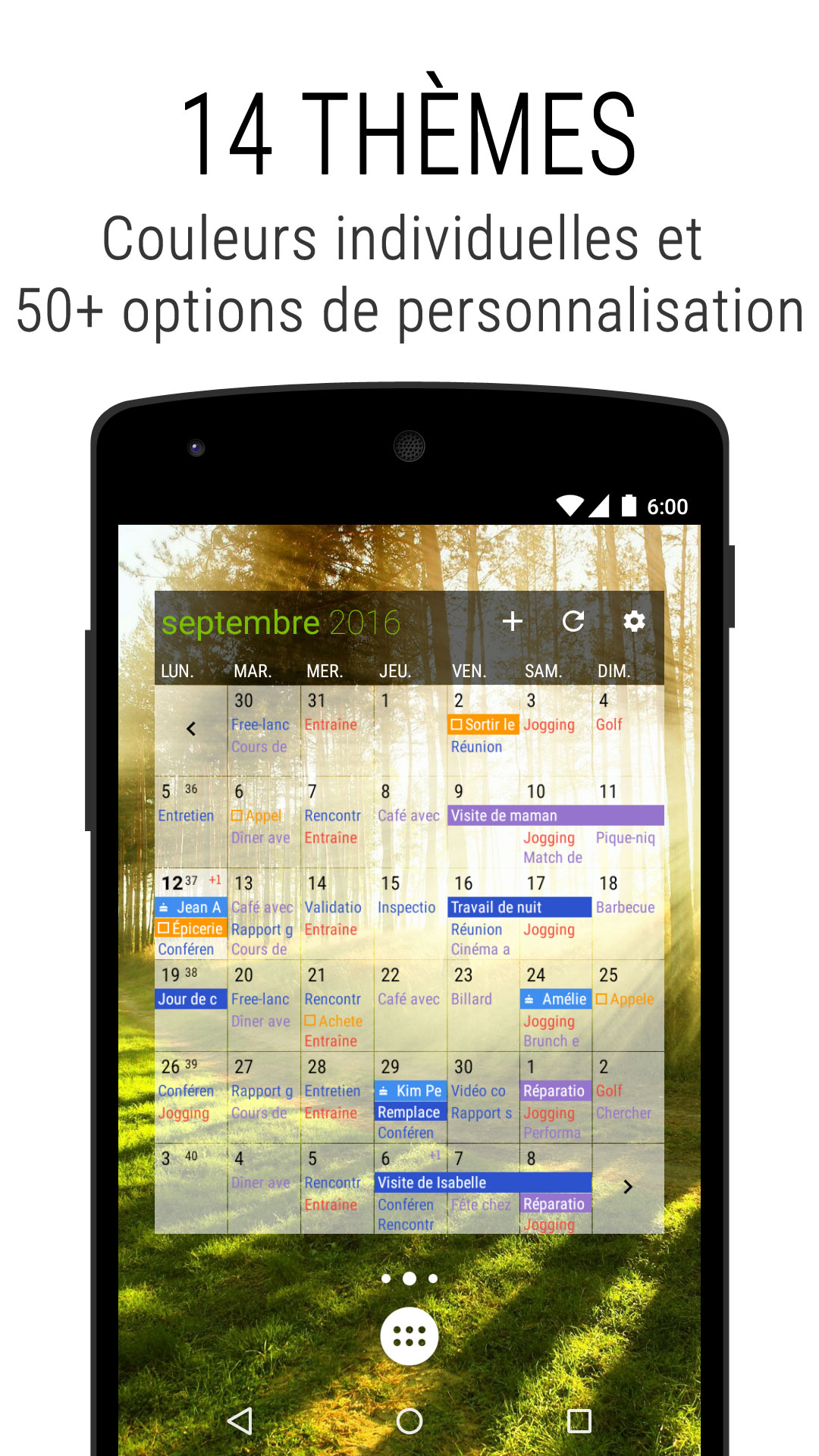 Agenda Business Calendrier, Planning & Widgets Amazon.fr Appstore