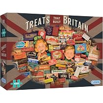 Gibsons Puzzle „Sweet Memories Of The 1980s“ – 500 Teile, Retro-Süßigkeiten-Motiv, Recycelter Karton