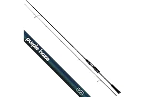 Quantum Canne à pêche 4street Purple Haze Spin Streetfishing - Canne à pêche pour Poissons prédateurs - Noir/Bleu - 1,98 m