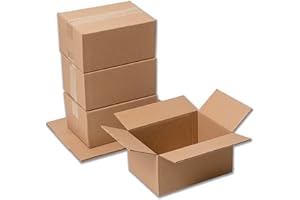 IPEA Scatole di Cartone 25 x 18 x 12 cm per Spedizioni, E-Commerce, Regali – 5 Pezzi – Made in Italy – Scatole Rettangolari Multiuso per Imballaggio Oggetti, Eventi, Feste, Natale – Scatola Confezione