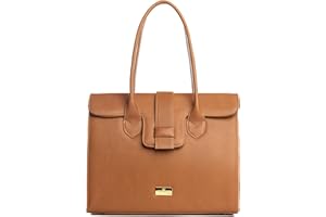 Zamponi Borsa a Mano Donna Elegante - Borsa in Pelle Donna Marrone - Borsa a Spalla Donna Capiente - Borsa Pelle Donna Vera Pelle