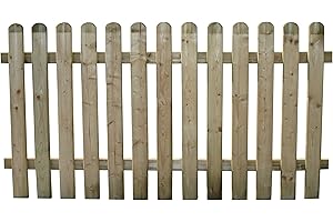 HOMEGARDEN Recinzione da giardino in legno di pino, 180 x 100 cm