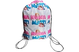 NINNA e MATTI Sacca Sportiva con Angoli Rinforzati, Comoda e pratica come porta oggetti secondo Zaino - Impermeabile