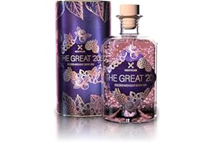 ‎MICHI PALMA Michi Palma | The Great '20s Golden-Midnight-Berry (1 x 0.5 l) | Premium Spirituose auf Gin-Basis | Mit 23 Karat reinem Blattgold und edler Geschenkverpackung | Goldene Gin-Geschenkidee