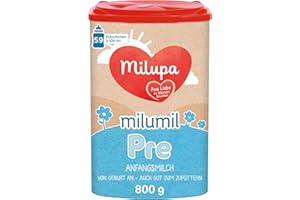 ‎MILUPA Milumil Milupa Pre Babynahrung, Anfangsmilch von Geburt an, Baby-Milchpulver, 800 g