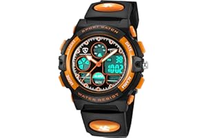 aswan watch Orologi, Orologi per bambini, Adolescenti Sport all'aria aperta Orologi digitali Orologi digitali multifunzione impermeabili con luci a LED e orologi da polso per bambini