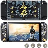 DLseego Housse de Protection pour Switch OLED Console Accessoires pour Switch OLED avec Coque Rigide Dockable et 2 Capuchons