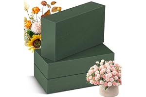 Niuny Steckschaum für Blumen Blumensteckschaum Steckmasse für Kunstblumen 3Stk Steckschwamm für Blumen Blumensteckmasse Ziegel für Blumengestecke Feiern Basteln Floristik Zubehör Floristikbedarf