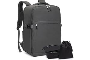 LOSSGA Sac a Dos Voyage Cabine Avion Valise Cabine 45x36x20 pour Easyjet Bagage Cabine avec Organiseurs de Bagage, Sac Voyage Cabine Sac Cabine Avion Sac 45x36x20 avec Compartiment pour Ordinateur