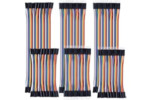 AYPZUKE 240Piezas 10cm +20cm Breadboard jumper Dupont wires cable Hembra a Hembra/Macho a Macho/Macho a Hembra compatible Arduino Raspberry Pi