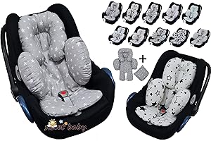 SWEET BABY Reductor de asiento para recién nacido, 3 en 1, Newborn Maxi Plus, color gris