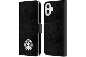 Head Case Designs Officially Licensed Scotland National Football Team Plain Logo 2 Leather Wallet Case Compatible With Apple iPhone 16 Plus