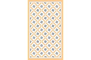 DobleUve Estudio Alfombra Vinílica Hidráulica 24 | Color Amarillo | 200x200 cm | Alfombra Cocina Lavable Antideslizante | Alfombra Vinilica | Suelo Vinílico | Alfombra Vinilo Salón