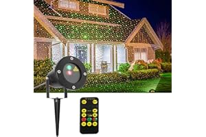 FINDISCO Outdoor House Garden Tree Lawn Light Projector, IP65 Waterproof, Zinc Alloy,Classic Firefly Fireworks Effects,2in1 Indoor Disco Light for Birthday Parties Christmas Halloween Room Bedroom Decoration
